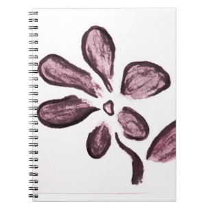 zeichnend Blume Notizblock