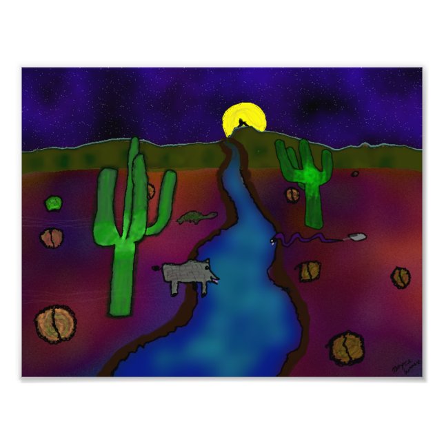 Zeichnend Dessert Fotodruck (Vorne)