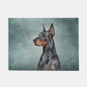 Zeichnend Doberman-Hund Fußmatte