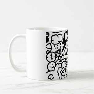 zeichnend Doodle Kaffeetasse