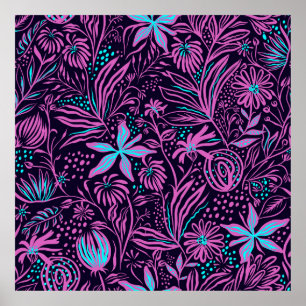 Zeichnend Druckmuster Poster