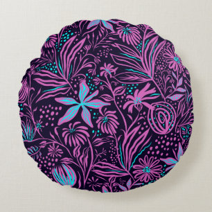 Zeichnend Druckmuster Rundes Kissen