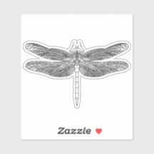Zeichnend Elegante Dragonfly