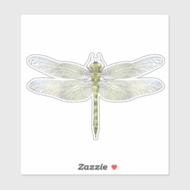 Zeichnend Elegante Dragonfly Aufkleber
