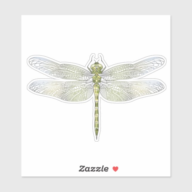Zeichnend Elegante Dragonfly Aufkleber (Blatt)