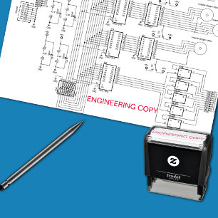 zeichnend "ENGINEERING COPY" Permastempel
