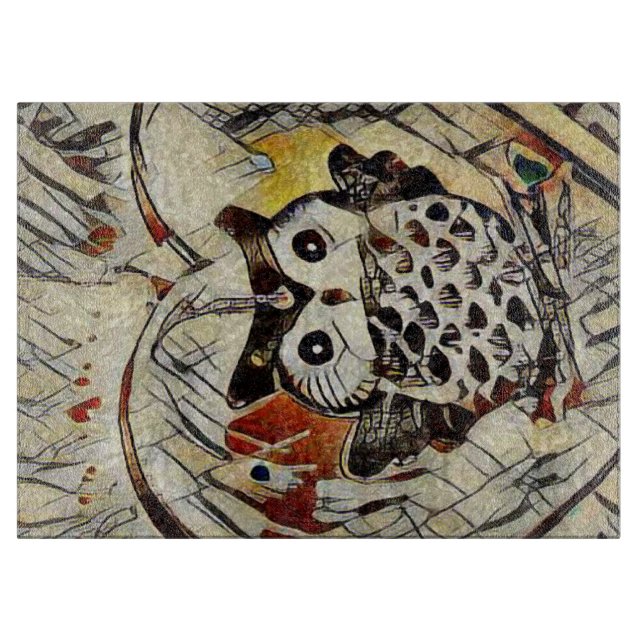 Zeichnend Eule Schneidebrett (Vorderseite)