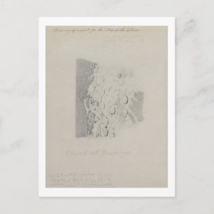 Zeichnend für die Mondkarte, 1794 (Bleistift p Postkarte