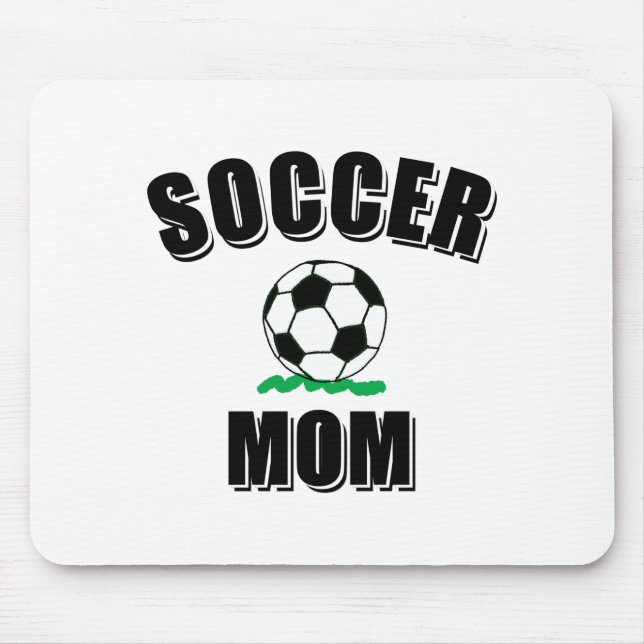 Zeichnend Fußball-Mama Mousepad (Vorne)