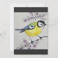 Zeichnend Great Tit Bird, handgezogener britischer