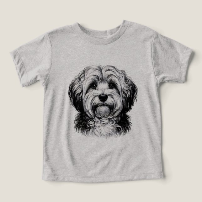 Zeichnend Havanese Hund (Design Vorderseite)