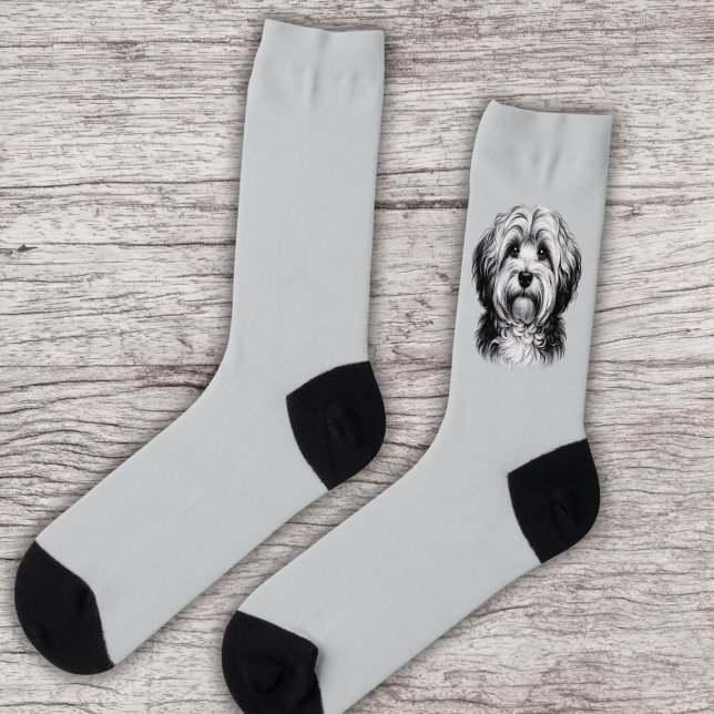 Zeichnend Havanese Hund Socken (Von Creator hochgeladen)