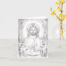 zeichnend "Heiliges Herz Jesu", Jenny McLaughlin Karte