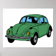 Zeichnend Hippie Car, Value Poster Paper (Matte)