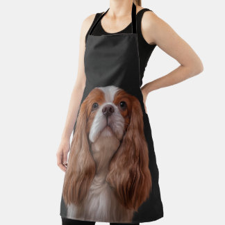Zeichnend Hund Cavalier King Charles Spaniel Schürze