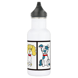 Zeichnend Hund Trinkflasche