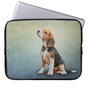 Zeichnend Hunde-Beagle Laptopschutzhülle