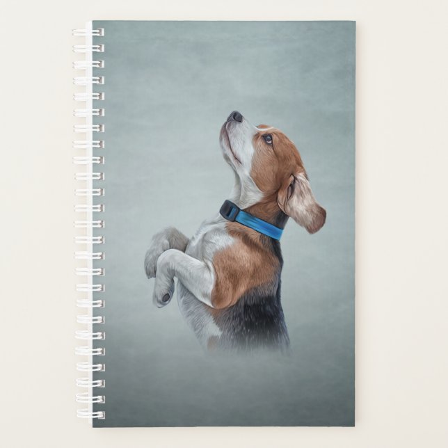 Zeichnend Hunde-Beagle Planer (Vorderseite)