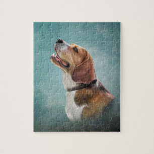 Zeichnend Hunde-Beagle Puzzle