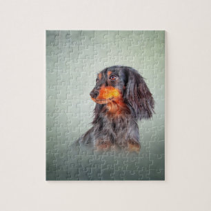 Zeichnend Hunde Dackel Puzzle