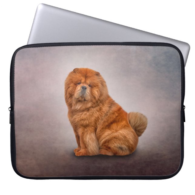 Zeichnend Hundehau Laptopschutzhülle (Vorderseite)