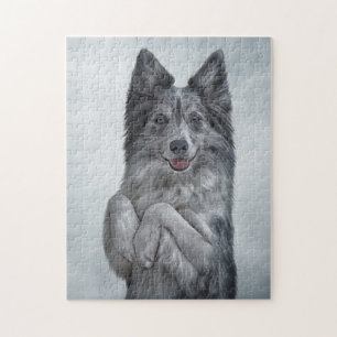 Zeichnend Hunderasse Border Collie Puzzle