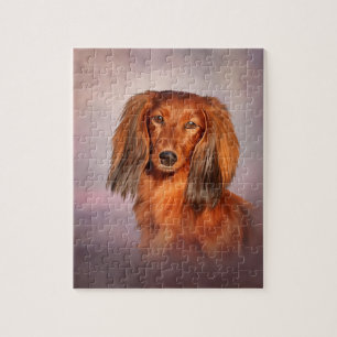 Zeichnend Hunderasse Dackel Puzzle