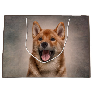 Zeichnend japanischer Shiba Inu Hund Große Gesche Geschenktüte