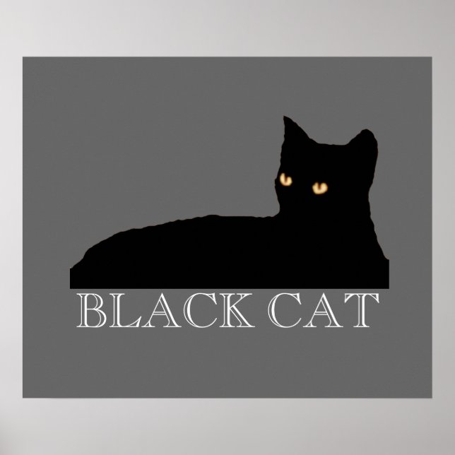 zeichnend Katze Poster (Vorne)