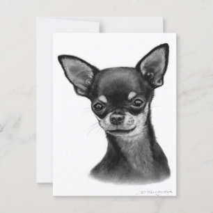 Zeichnend Kohle mit weichem Blick Postkarte