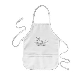 zeichnend Kontur, Katzen legen, Schürze färben