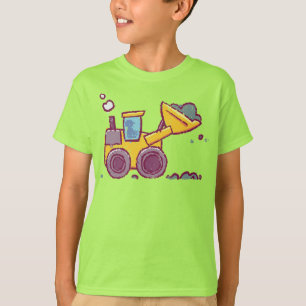 Zeichnend Ladefahrzeug - Inspiriert von Kindern - T-Shirt
