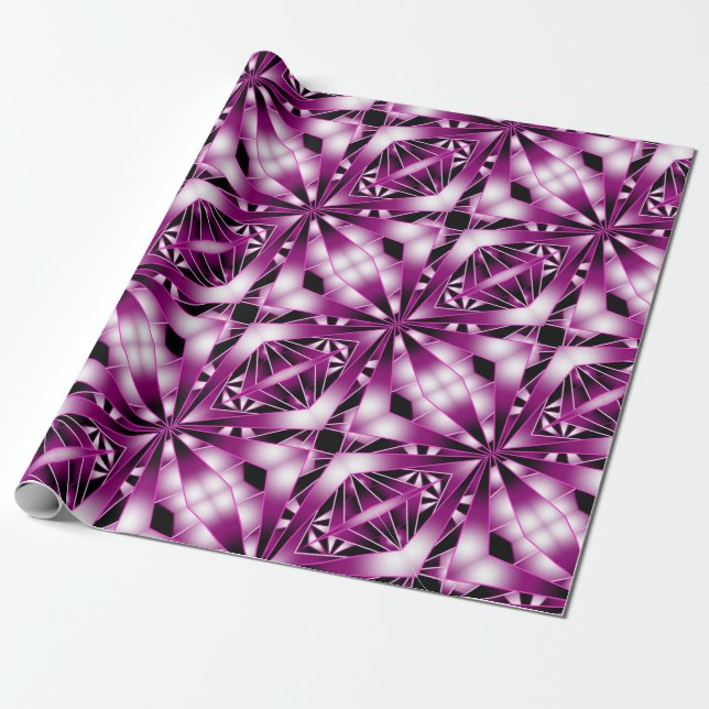 Zeichnend lila Farbenfüllung Geschenkpapier (Ungerollt)