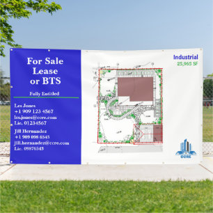 Zeichnend Logo für den Verkauf von Lease- oder BTS Banner