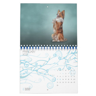Zeichnend lustige Hunde Kalender