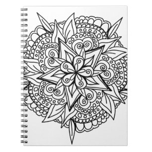Zeichnend Mandala-Design cool Notizblock