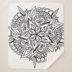 Zeichnend Mandala-Design cool Sherpadecke