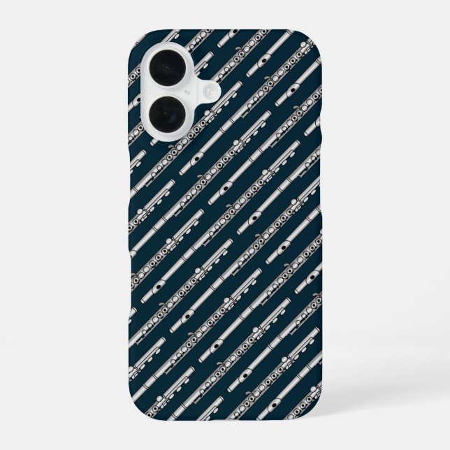 Zeichnend Muster iPhone 16 Hülle (Rückseite)