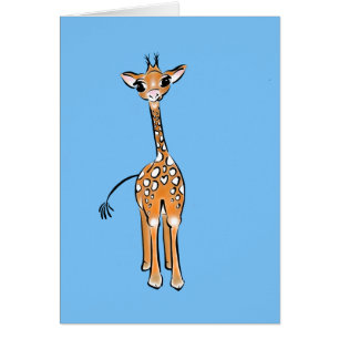 zeichnend niedliche Giraffe, Safaritiere