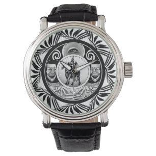 Zeichnend Pferdereiter Armbanduhr