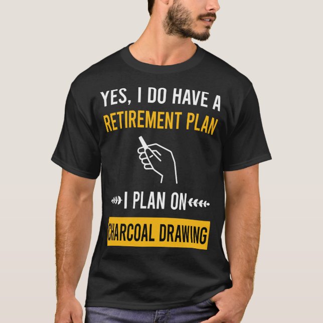Zeichnend Rente T-Shirt (Vorderseite)