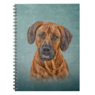 Zeichnend Rhodesian Ridgeback Notizblock