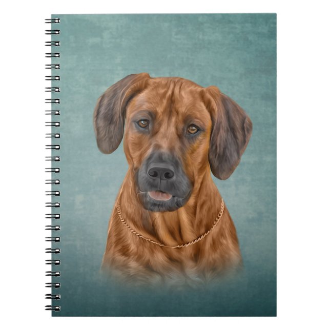 Zeichnend Rhodesian Ridgeback Notizblock (Vorderseite)
