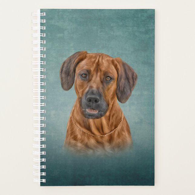 Zeichnend Rhodesian Ridgeback Planer (Vorderseite)