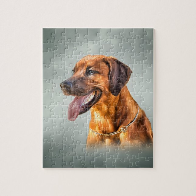Zeichnend Rhodesian Ridgeback Puzzle (Vertikal)