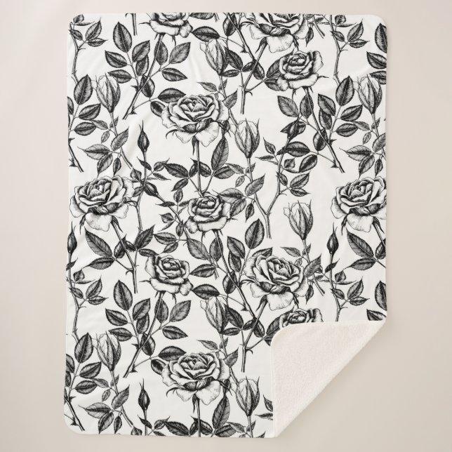 zeichnend Rose Sherpadecke (Vorderseite)