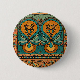 Zeichnend Schaltflächen für afrikanische Muster Button