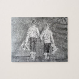 Zeichnend Schwestern Puzzle