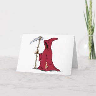 Zeichnend Sensenmann Karte