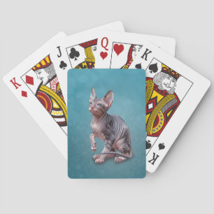 Zeichnend Sphynx-Kitten-Notebook Spielkarten
